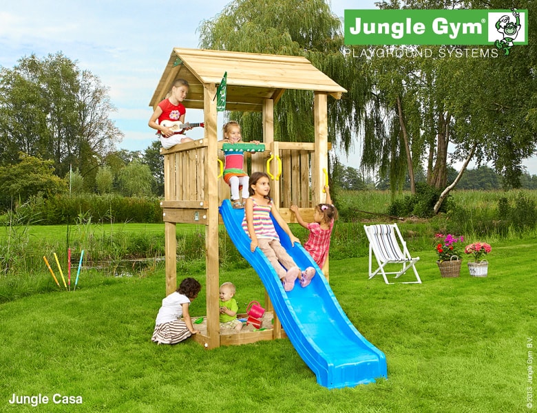 Dětské hřiště Jungle Casa - kompletní sestava včetně skluzavky