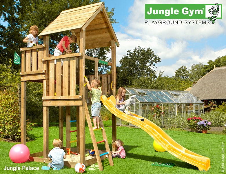 Dětské hřiště Jungle Palace - kompletní sestava včetně skluzavky